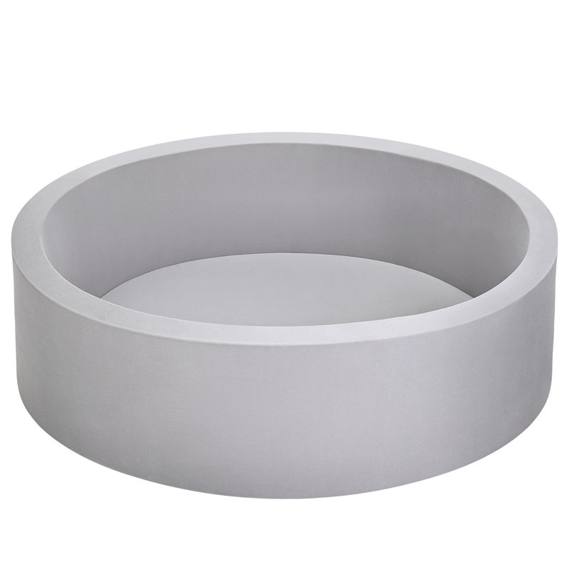 Fosse à balles en mousse pour enfants pour tout-petits, grande fosse à balles grise pour bébé avec jouets d'extérieur en mousse à mémoire de forme (gris, sans balles)