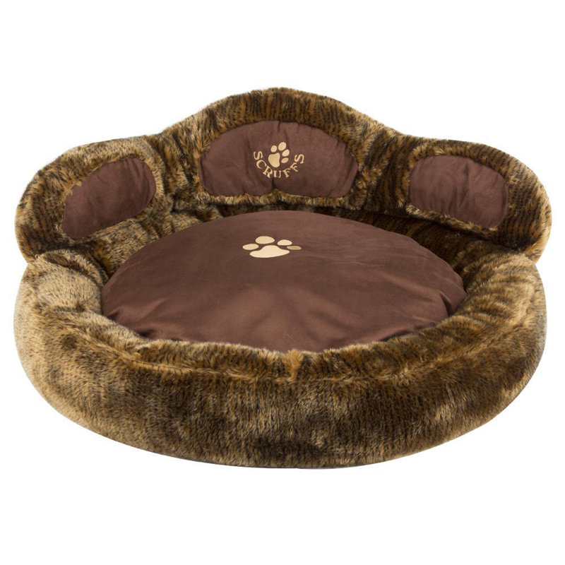 Cub Polyester Pet Bed, Brown/Saddle Brown