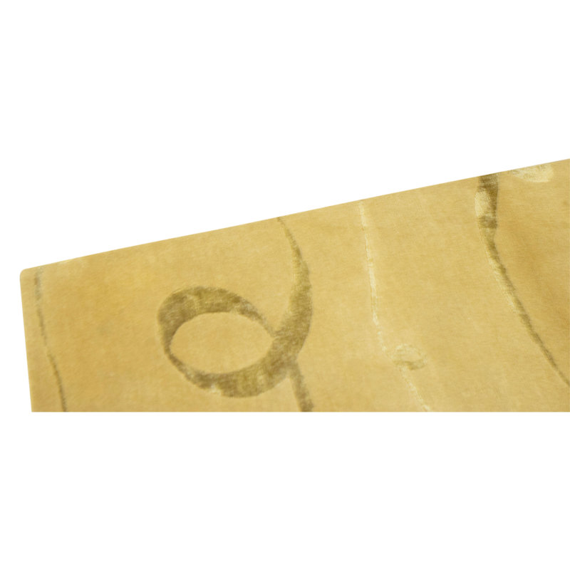 Hand Knotted Area Rug in Gold