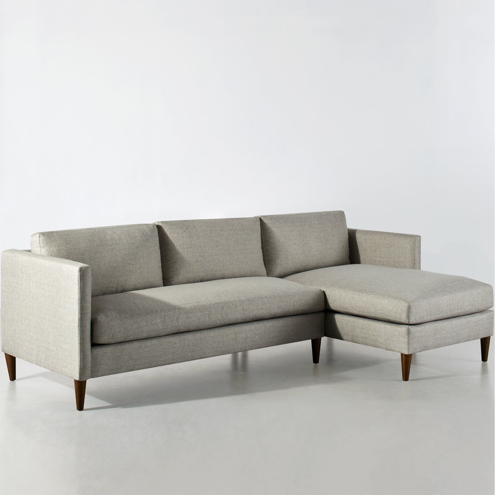 Clifford Chaise Sectional, Turbo Ash Basketweave, Right Hand Facing