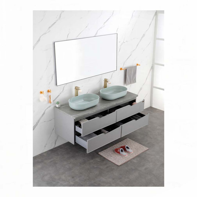 Oval 24"x14" Above Bathroom Vessel Sink, Blue