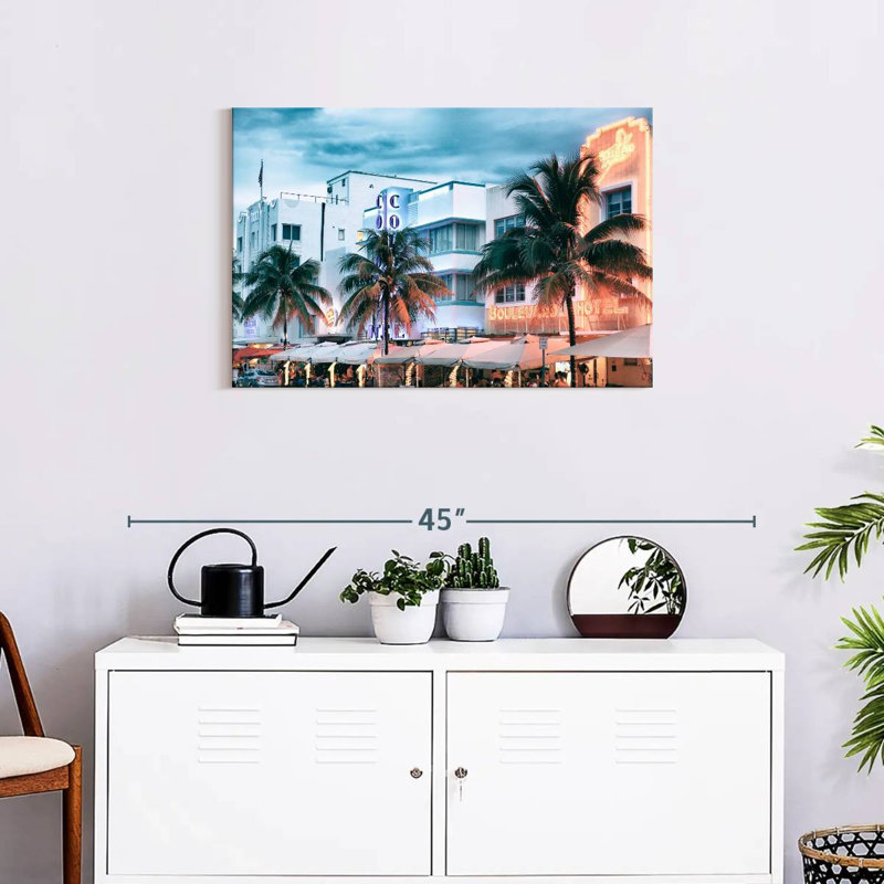 Sirci Ocean Drive coloré, H 20 po x l 30 po
