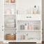Armoire de salle de bain autoportante avec tiroir central Nechemya-534336401
