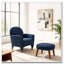 Chaise de loisir rembourrée avec repose-pieds-1838683259