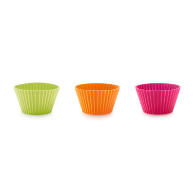 Moule à muffins réutilisables Lékué de 10 po (4 cm) de diamètre, grand, ensemble de 6