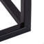 Ensemble de 2 boîtes en bois récupéré avec support en fer noir, L 11 x 11 x 29,5 po: 8,5 x 8,5 x 21,5