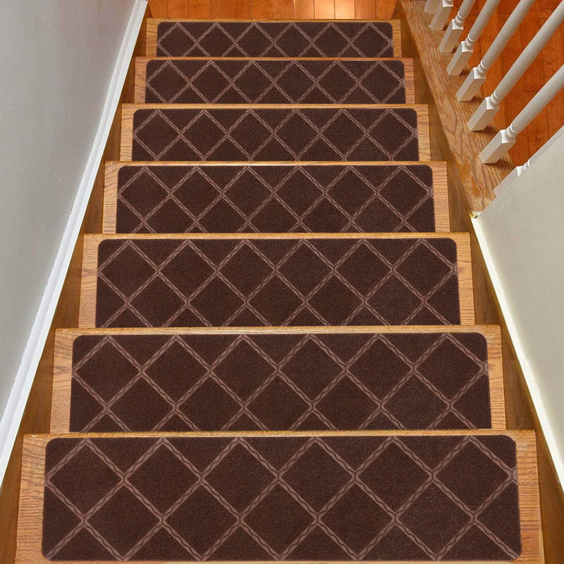 Tasheona Non-Slip Stair Tread, Brown