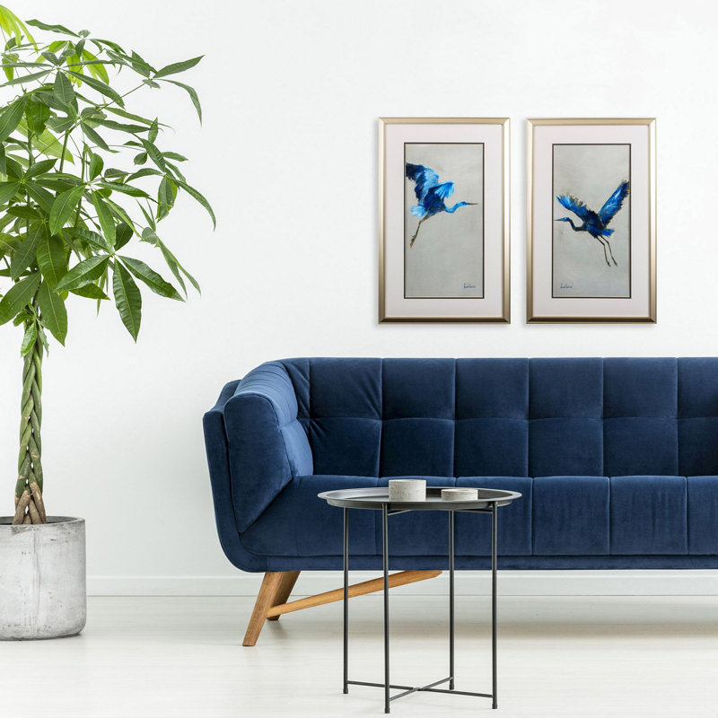 " Blue Heron " 2 - Pieces