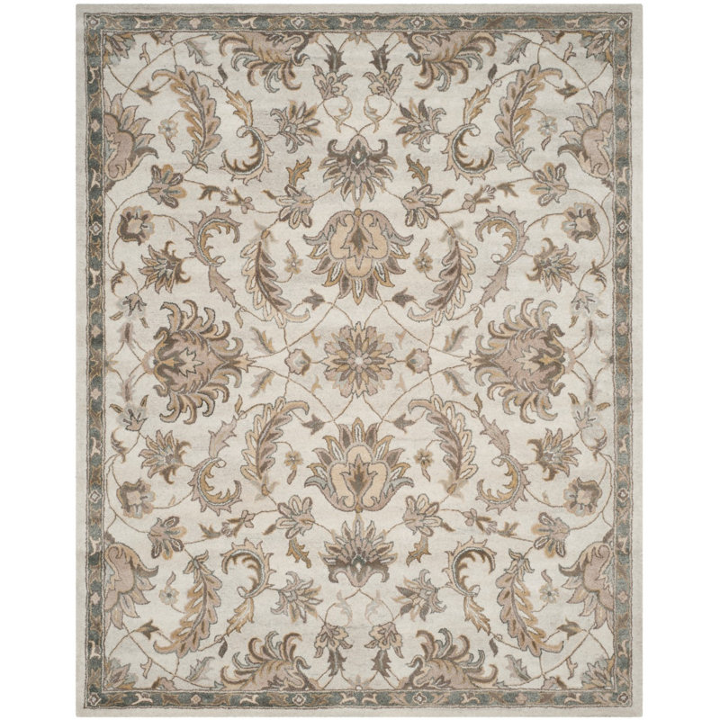 Davila Hand Tufted Viscose Oriental Rug, Rectangle 4' x 6'