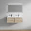 Meuble-lavabo double mural l 47 po x P 19,6 po x H 17,7 po Bella-2104741333