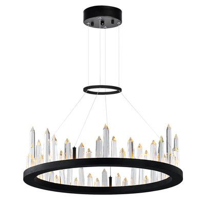 Legrand Dimmable LED Wagon Wheel Chandelier