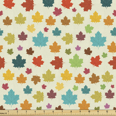 Oconto Colourful Maple Leaves Fabric