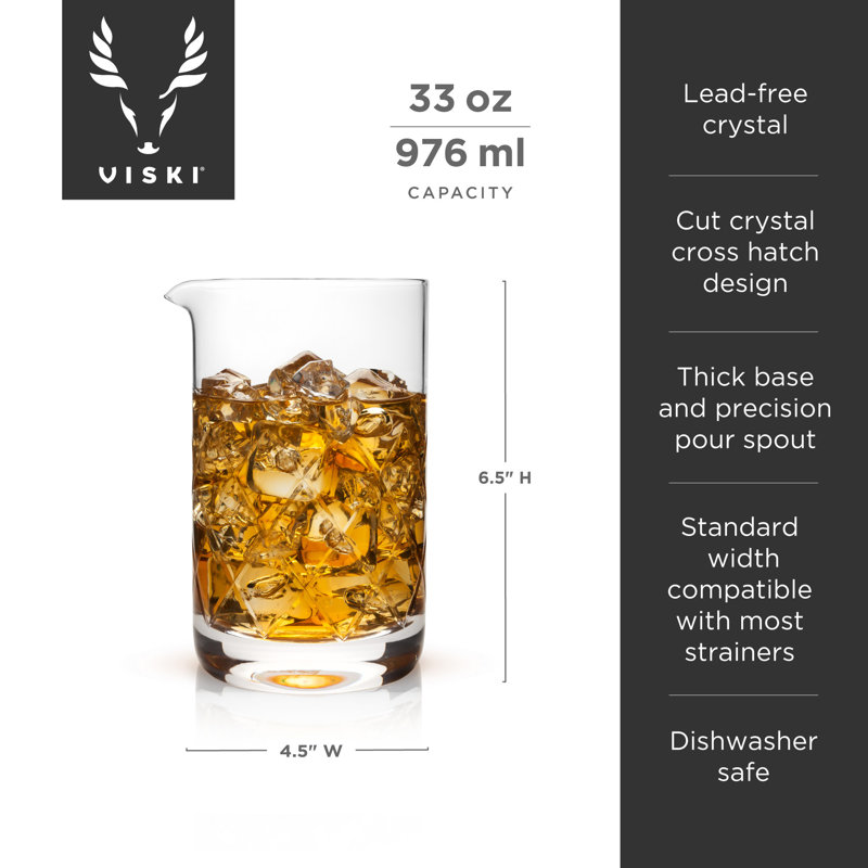 Professional Extra Large Crystal Mixing Glass