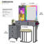 Vanity Set with Human Sensor RGB Lights, Glass Top and Quick-Charging Station-1167958108