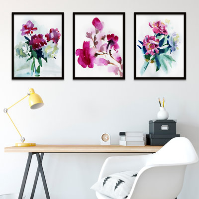 Flowers - 3 Piece Painting Set