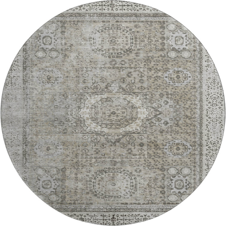 Premium Machine Washable Lubbers AMF1740 Border Rug