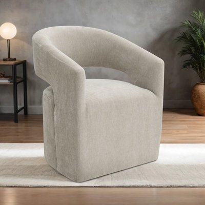 Chaise d'appoint à roulettes Maeve