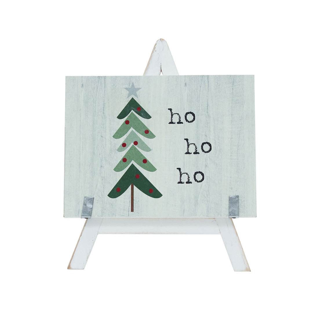 Holiday Tree Wood Freestanding Sign Parisloft
