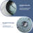 16.5" Glass Circular Vessel Bathroom Sink with Pop-Up Drain-118628358