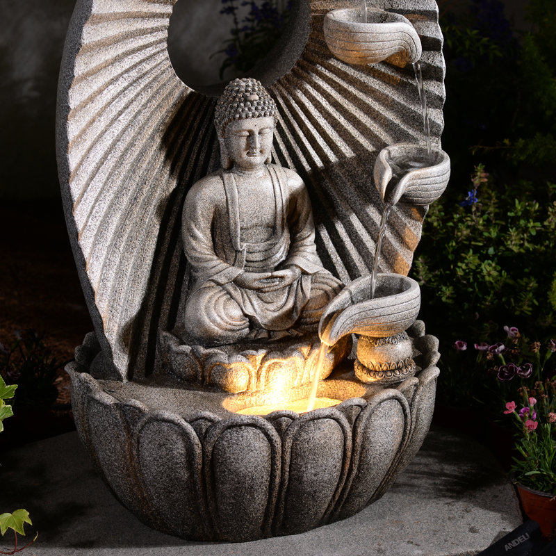 Fontaine à DEL cascade de Bouddha