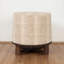 Repose-pieds rond en coton Taos