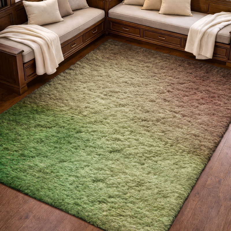 Tapis dégradé de qualité supérieure lavable à la machine ADS583, Blush, 9' x 12'