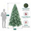 Arbre de Noël épinette bleu artificiel non éclairé-118027472