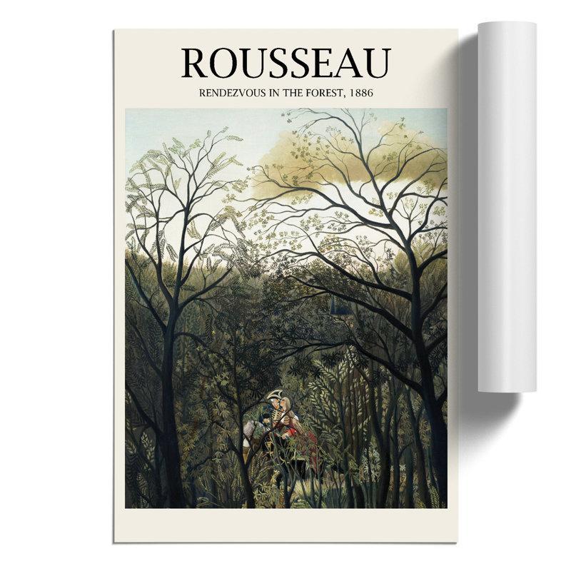 Rendezvous In The Forest by Henri Rousseau - No Frame Print, 42cm H x 30cm W x 0.1cm D