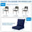 Outdoor Patio Chair Cushion Set, 5.1" Thick Olefin Replacement Seat & Back Cushions-1622936959-1618071380