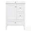 Meuble-lavabo avec lavabo, tiroirs et tablettes, armoire autoportante, comptoir en céramique, idéal pour les petites salles de bain-861852692