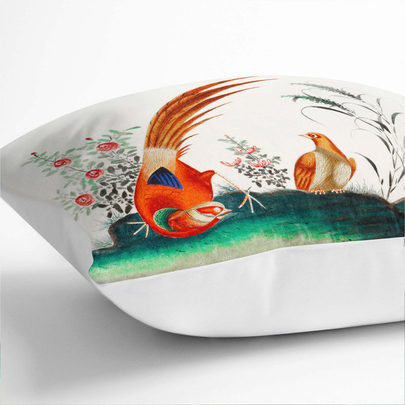 Square Throw Cushion, White, 55cm H x 55cm W x 20cm D