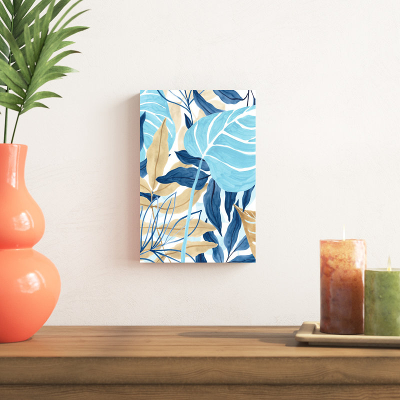 " Blue Jungle II ", 12" H x 8" W x 1.25" D