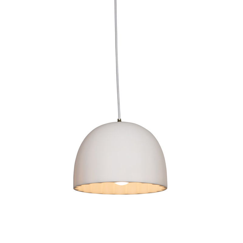 Doric 1 - Light Single Pendant, Pure White