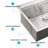 30 Drop Kitchen Sink - 30 X 22 X 10 Inch Kitchen Sink Drop-In Topmount Single Bowl 16 Gauge Stainless Steel Ledge Workstation Kitchen Sinks