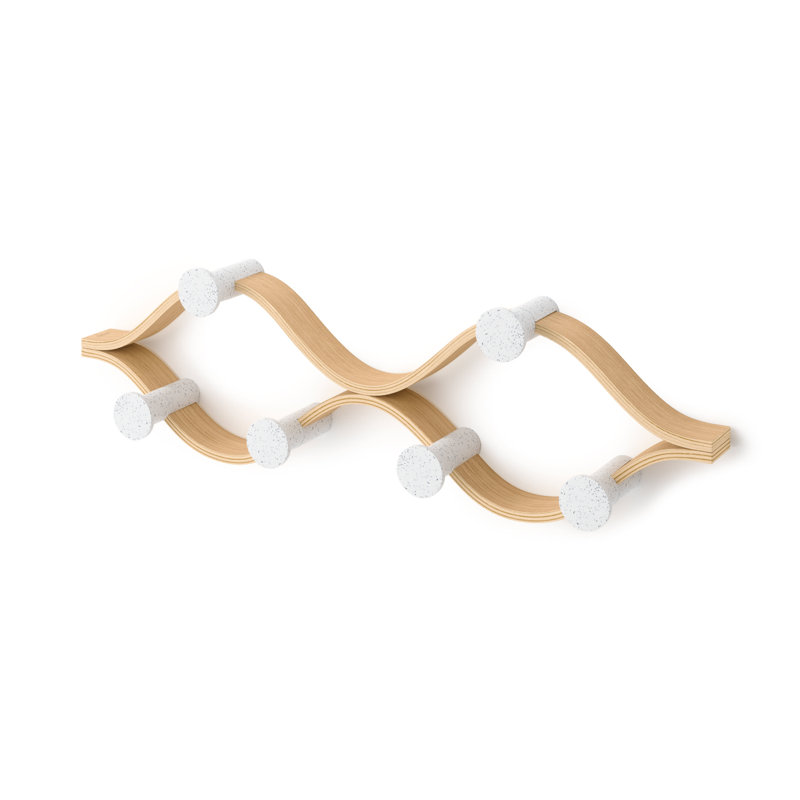 Montage Wall Mounted Required Coat Rack, White