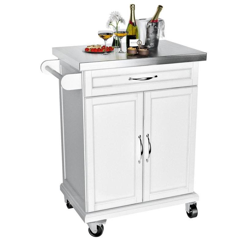 Chariot de cuisine en acier inoxydable Beaverville