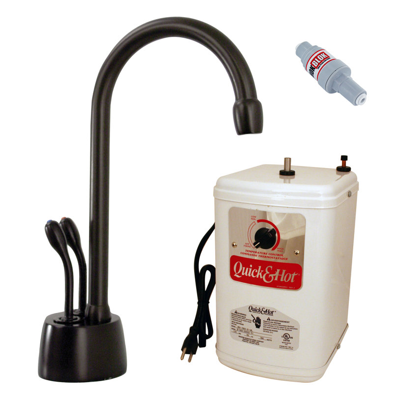 Distributeur d'eau chaude et froide à 2 poignées Develosah, Bronze huilé