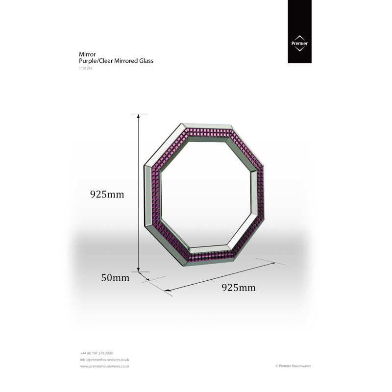 Sandown Glass Flat Wall Mirror