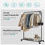 91cm Rolling Clothing Rack