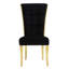 Chaise d'appoint en velours blanche Hrisula