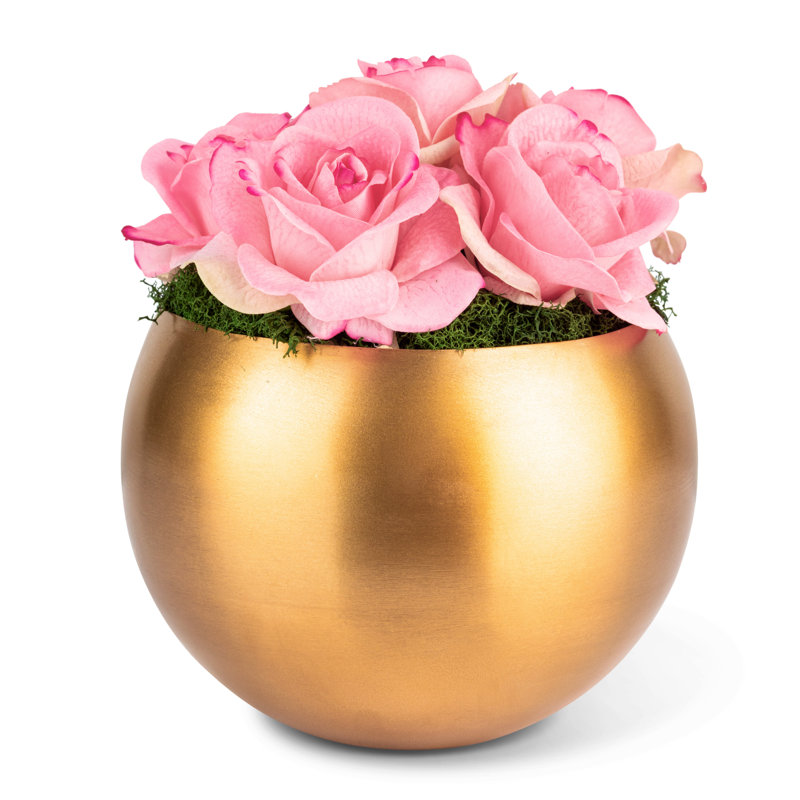 Cillian Realtouch Rose Arrangement, Pink
