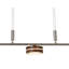 Delucia 3 - Light Brown/ Silver LED Kitchen Island Pendant