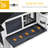 83"L Rabbit Housing - , Convenient Features, Gray Guinea Pig Spacious Run Space,