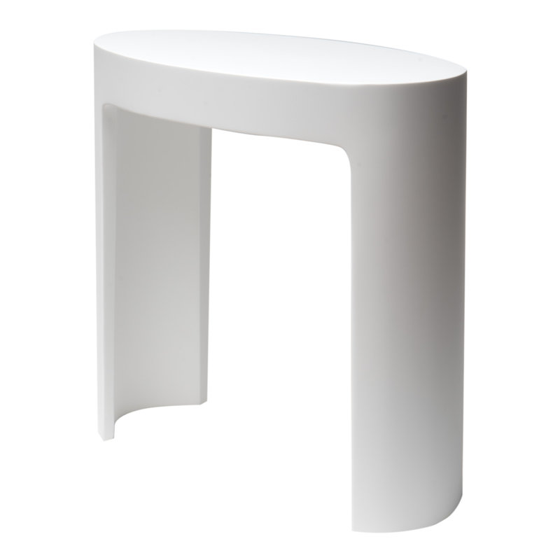 Banc de douche en résine 16,9 po de largeur, Blanc