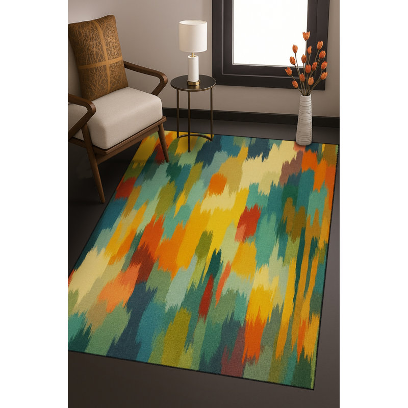 Tapis beige tissé à l'envers Mosso, 2'6" x 4'11"