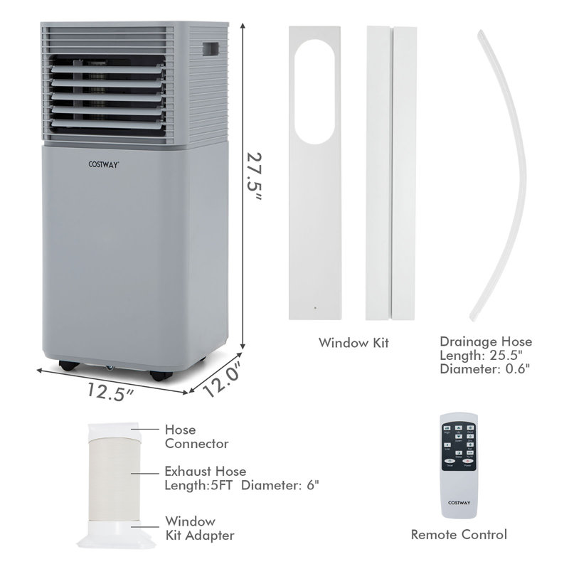 Climatiseur portatif 8 000 BTU avec télécommande