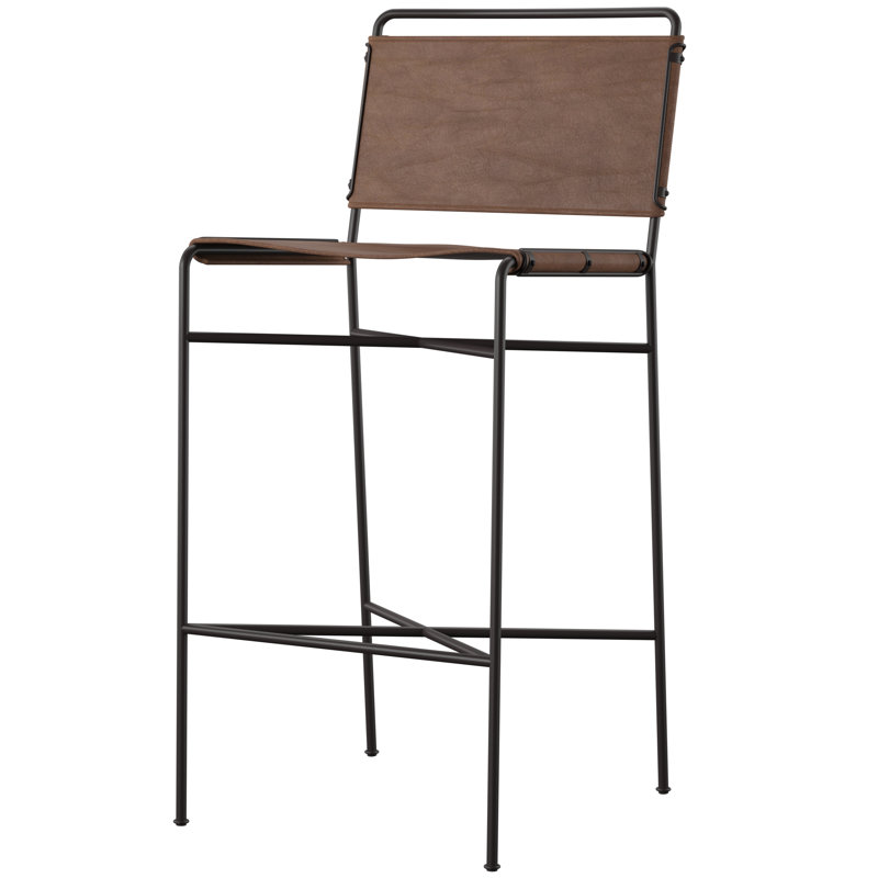 Stoehr Upholstered Counter Stool with Metal Frame, Bar Stool (30.31" Seat Height)