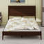 Base de lit plateforme Mid-Century moderne avec lattes en bois et support en métal-858217858-858217868