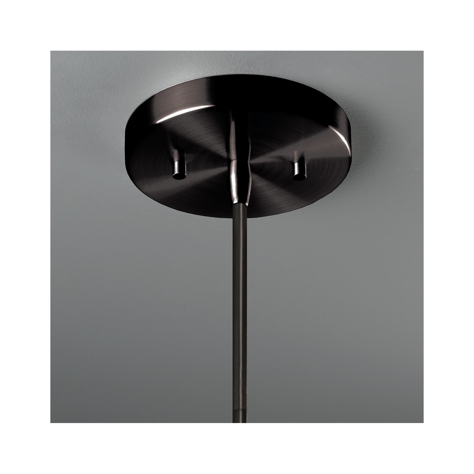 Leni Single Light Ceramic Dimmable Pendant, Antique Silver, Matte Black