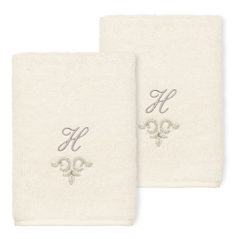 Monica Turkish Cotton Washcloth, Cream, H